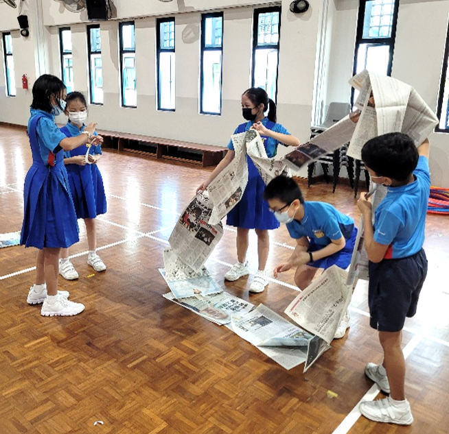 Students in action